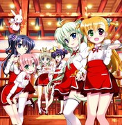 画集に収録される「魔法少女リリカルなのはVivid」のイラスト。