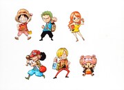 麦わらの一味のイラスト。(c)尾田栄一郎/集英社