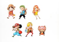 麦わらの一味のイラスト。(c)尾田栄一郎/集英社