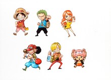 麦わらの一味のイラスト。(c)尾田栄一郎/集英社