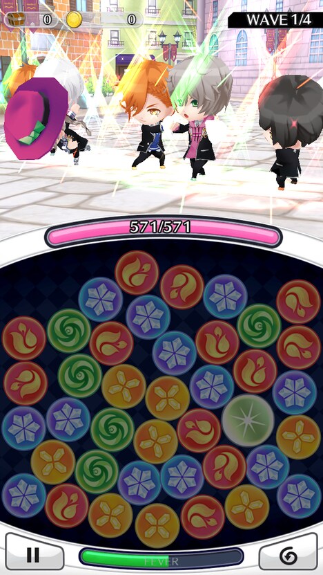 スマホアプリ「マジカルデイズ the Brats’s Parade」プレイ画面 ※画面は開発中のもの。