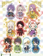「刀剣乱舞-ONLINE- シール&ポストカード帳」のシールシート。