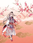 「刀剣乱舞-ONLINE- シール&ポストカード帳」のポストカード。