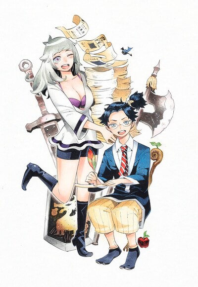 「ライカンスロープ冒険保険」のカラーイラスト。