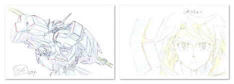 「ガンプラ×鉄血のオルフェンズ展」では、第1期と第2期の複製原画が展示されている。