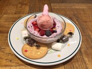 TOWER RECORDS CAFE表参道店の提供メニュー。「魔人ブウのお菓子になっちゃえ～！スイーツプレート」