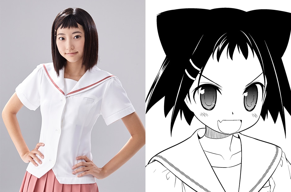 左から武田玲奈演じる池田華菜、原作の池田華菜。