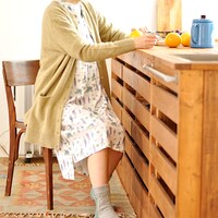 ゆるりワンピースの着用例。