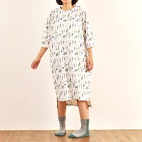 ゆるりワンピースの着用例。