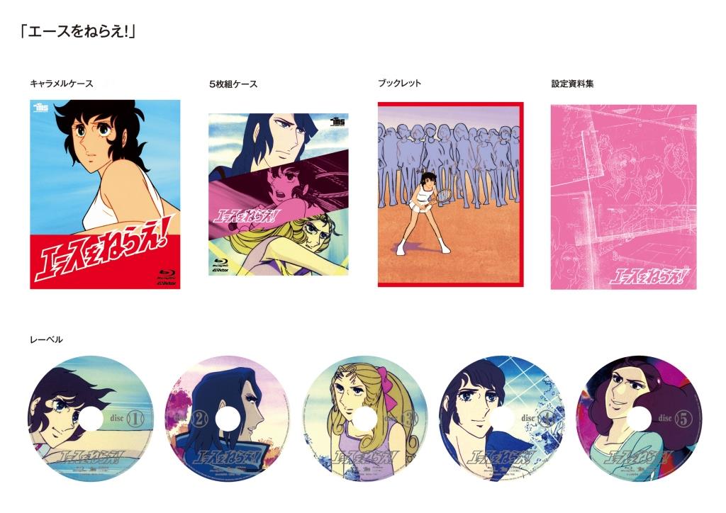 アニメ「エースをねらえ！」Blu-ray BOXの収録内容。