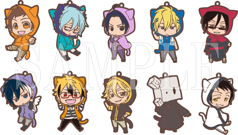 「アニメイトガールズフェスティバル2016」で先行販売される「トレーディングラバーストラップ Cat Collection」。