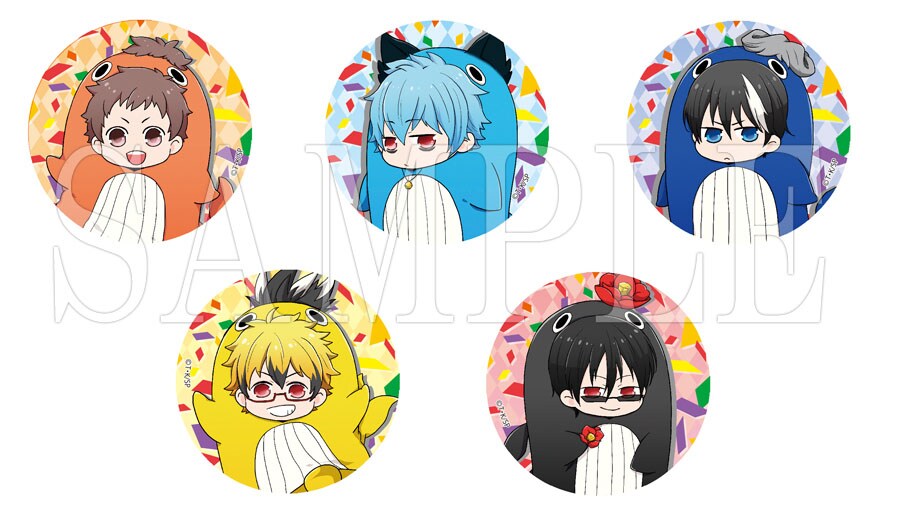 池袋マルイの限定ショップで販売される缶バッジコレクション。