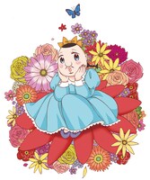 「オヤジ女子高生☆」のカット。(c)マドモアゼルゆみこ/集英社