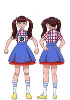 東理紗の設定画。