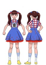 東理紗の設定画。