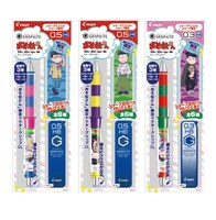 「おそ松さん」の描き下ろしイラストを使用したシャープペンシル「ドクターグリップCL」。