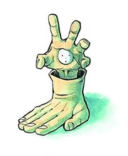 堀越耕平の自画像。