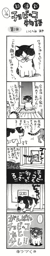 コミックスの柱に掲載されていた「チョビッコ物語」。