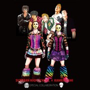 「クローズ×WORST×仮面女子コラボTシャツ」のイラスト。