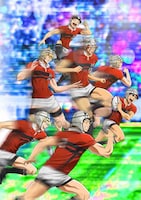 アニメ「ALL OUT!!」新ビジュアル (c)雨瀬シオリ・講談社/神高ラグビー部