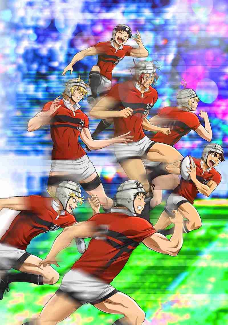 アニメ「ALL OUT!!」新ビジュアル (c)雨瀬シオリ・講談社/神高ラグビー部