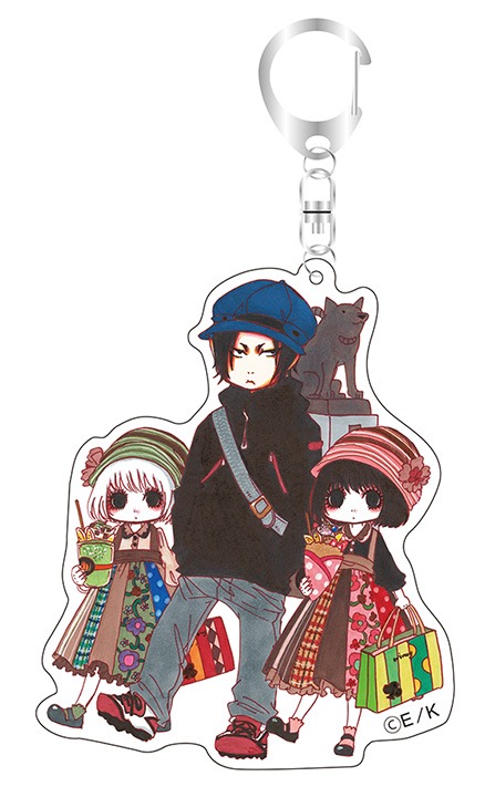「『鬼灯の冷徹』連載5周年記念原画展 in 渋谷マルイ」の東京限定アクリルキーホルダー。