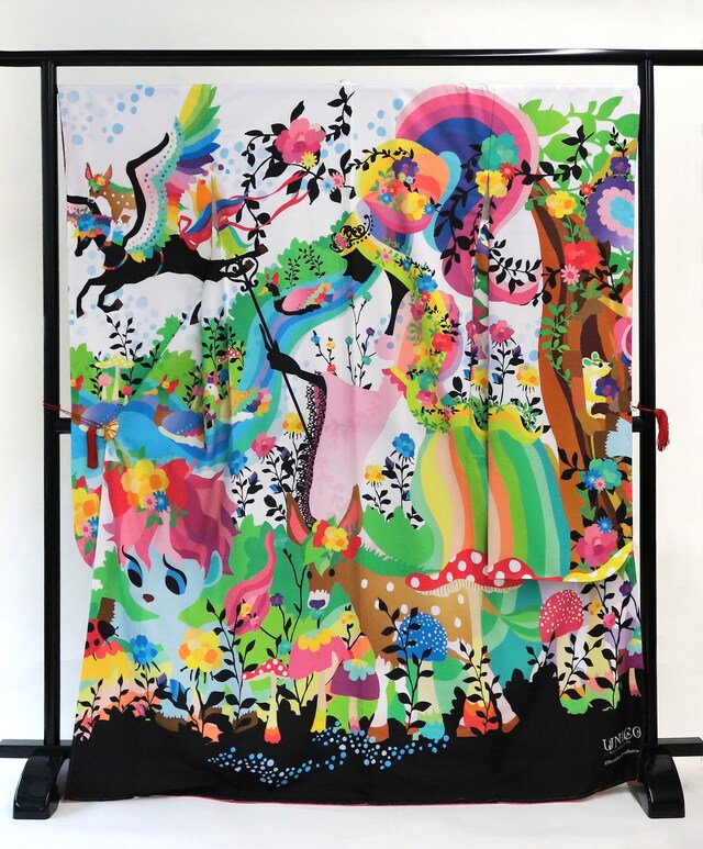 「手塚治虫 UNICO by Kayo Horaguchi振袖」（Black）