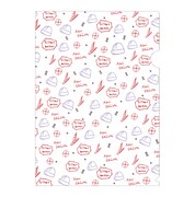 東急ハンズで先行販売される赤井のクリアファイル。