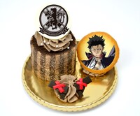 「XANXUS の『これがヴァリアー・クオリティだ！』ケーキ（ショコラロールケーキ）」