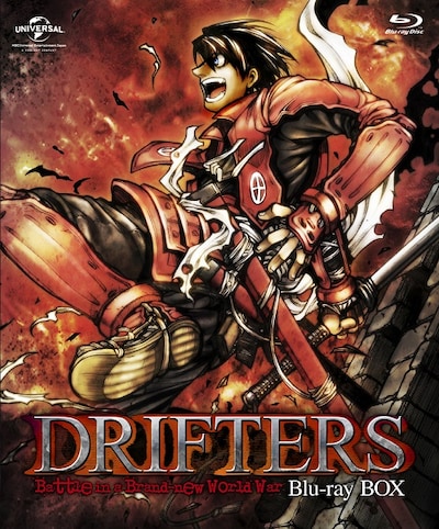 平野耕太描き下ろしによる「DRIFTERS」Blu-ray BOXの特装箱。