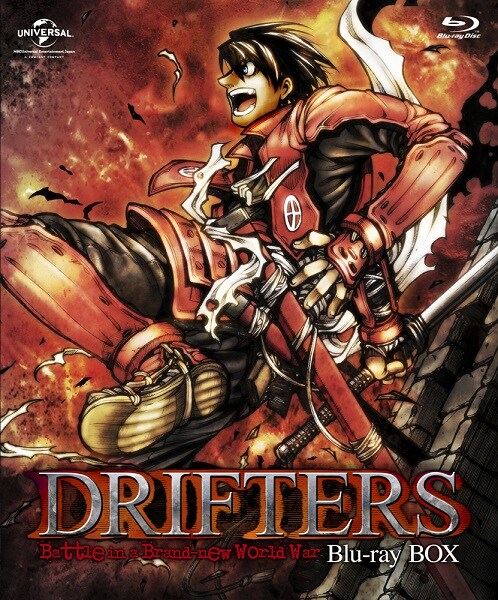 平野耕太描き下ろしによる「DRIFTERS」Blu-ray BOXの特装箱。