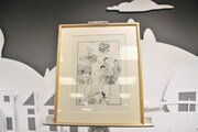 会場には近藤聡乃と山口晃による原画も展示された。