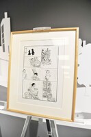 会場には近藤聡乃と山口晃による原画も展示された。