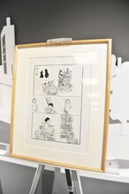 会場には近藤聡乃と山口晃による原画も展示された。