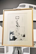 会場には近藤聡乃と山口晃による原画も展示された。