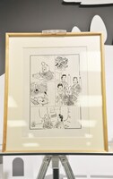 会場には近藤聡乃と山口晃による原画も展示された。