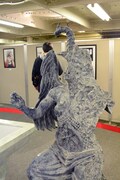 「福本伸行 横須賀ざわ…ざわ…展 カイジ×アカギ×黒沢の世界」の展示物。