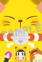 「繰繰れ！コックリさん」の「描き下ろしモフモフ下敷き」。