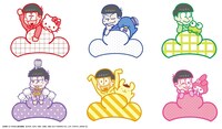 「おそ松さん×SANRIO CHARACTERS」の、「みんななかよし！つかまり Ver.」のデザイン。