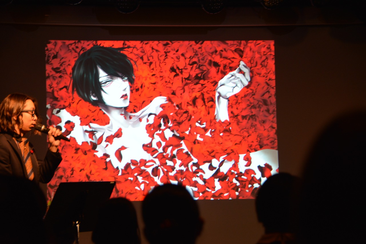 イベントで披露された過去に描いたカラーイラスト。