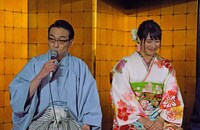 「ヤマダ電機 新春ドラマスペシャル『釣りバカ日誌 新入社員 浜崎伝助』伊勢志摩で大漁！初めての出張編」記者会見の様子。