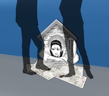 「マダオの踏める展示」のイメージ。(c)空知英秋/集英社