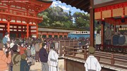 アニメ「有頂天家族」劇中に登場した下鴨神社のカット。(c)森見登美彦・幻冬舎/「有頂天家族」製作委員会