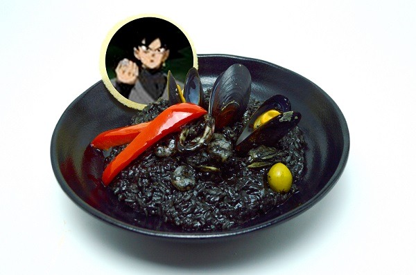 「ゴクウブラックの“超ブラック”シーフードリゾット」