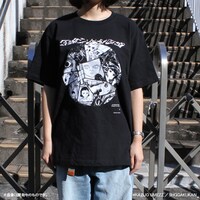 「わたしは真悟 Tシャツ マルver.」ブラックの着用写真。