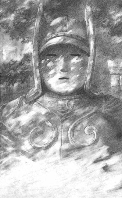 沙村広明による「大魔神」の挿絵。