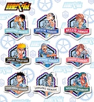 「弱虫ペダル」のダイカットステッカー（各486円）。