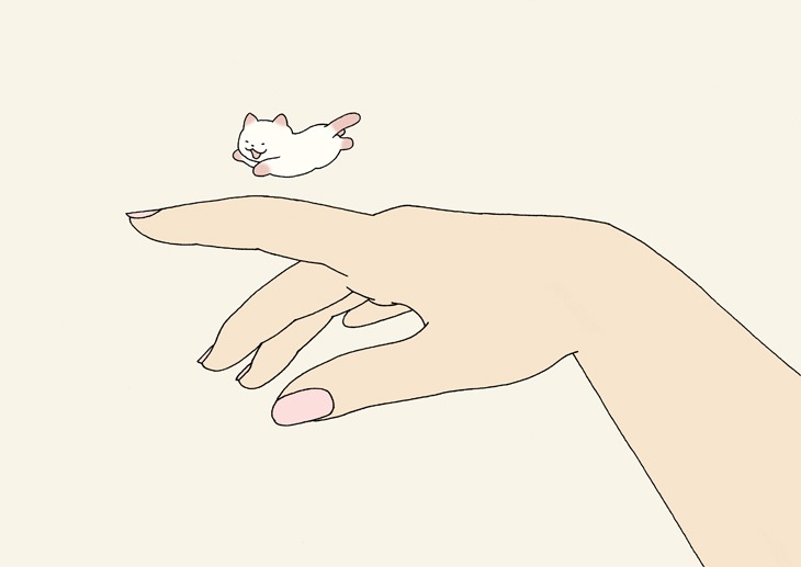 「ちいさな猫を召喚できたなら」カット