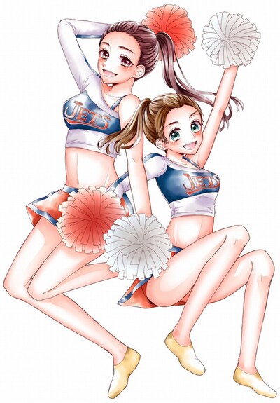 きみど莉央による「チア☆ダン」コミカライズのイラスト。(c)2017 映画「チア☆ダン」製作委員会 (c)Rio Kimido / Shogakukan