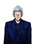 福本伸行が描き下ろした平井銀二のイラスト。(c)福本伸行